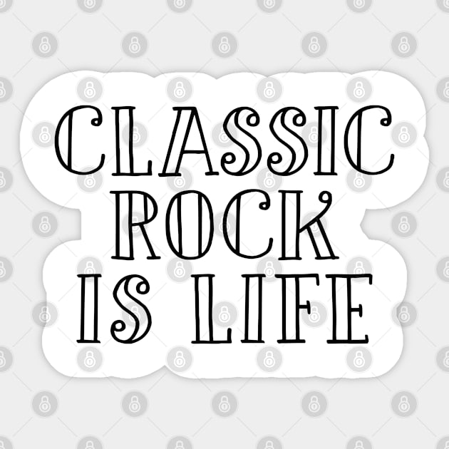 Classic rock girl music fan gift Sticker by NeedsFulfilled